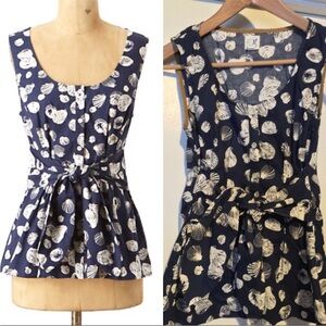 Anthropologie She sells shells Top